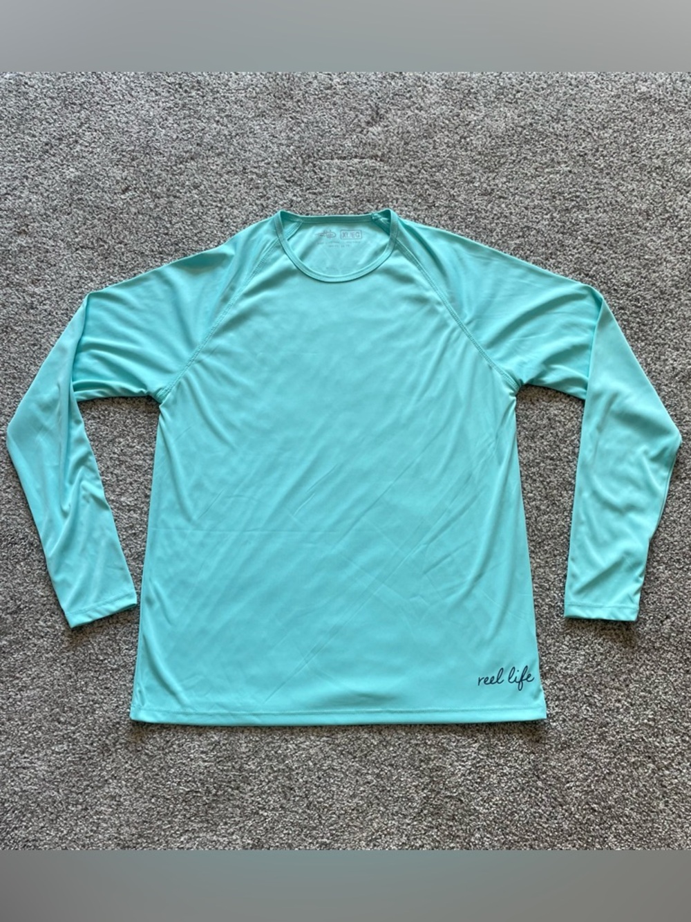 Reel Life longsleeve women’s swim shirt thumbholes XL palm tree